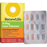 Renew Life 3-Day Liver Cleanse, Vital Organ Support, 12 Capsules