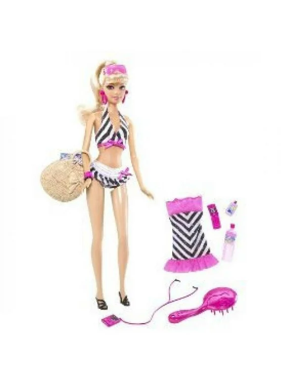 Barbie Then & Now Bathing Suit Doll W Ith a Modern Twist