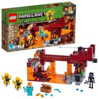 LEGO Minecraft The Blaze Bridge 21154 Toy Battle Building Set (370 Pieces)