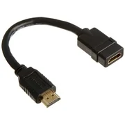 iMBAPrice HDMI Pigtail Extender Cable - 8inch 28AWG High Speed Male to Female HDMI Extenion Port Saver