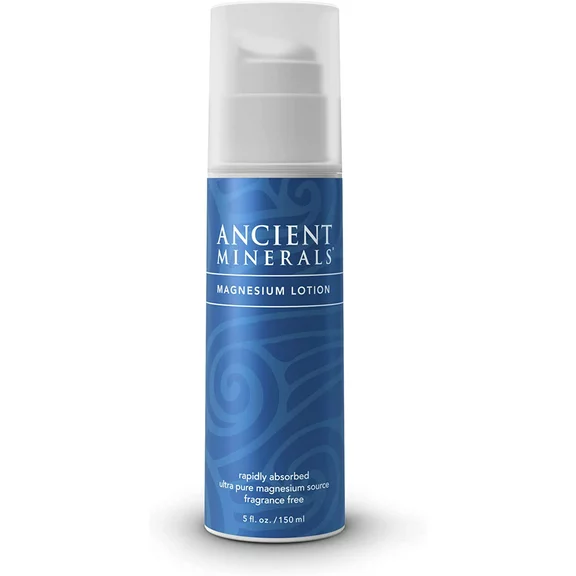 Ancient Minerals Topical Magnesium Lotion, Non-Greasy Magnesium Lotion for Sleep, Joint Support, and Soreness, 5 oz
