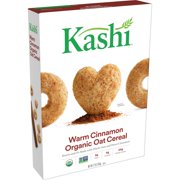 Kashi Breakfast Cereal, Vegetarian Protein, Organic Fiber Cereal, Warm Cinnamon, 12oz, 1 Box