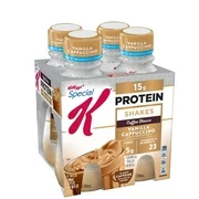 Kellogg's Special K Protein Shakes, Vanilla Cappuccino, Gluten Free, 10 fl oz Bottles, 4 Count (Pack of 3) NEW