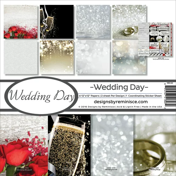 Reminisce Collection Kit 12"X12"-Wedding Day