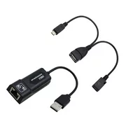 USB 2.0 to RJ45 Gigabit Ethernet LAN Network Adapter Card 10/100/1000 Mbps Black