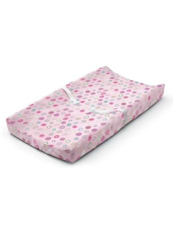 Summer Ultra Plush Changing Pad Cover, Pink Swirl