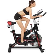 Stationary Exercise Bike, Exercise Cycle Machine, Home Cycling Equipment with Soft Saddle and LCD Monitor, 30lbs Flywheel Fitness Bike, Indoor Cycle Bike for Home Cardio Gym Workout, B714