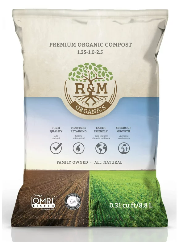 Premium Organic Compost | 10lb Bag | R&M Organics