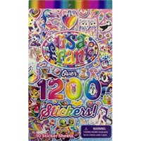 lisa frank 1200 stickers tablet book 10 pages of collectible stickers crafts scrapbooking