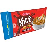 Kellogg's Krave Breakfast Cereal, 7 Vitamins and Minerals, Kids Snacks, Chocolate, 32oz, 1 Bag