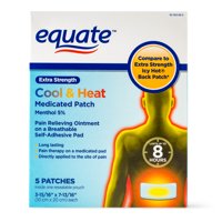 Equate Extra Strength Cool & Heat Medicated Patch, 5 count