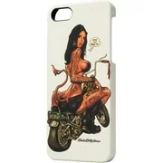 Totally Tablet RJB-BIKER-IPHONE-5-WT Graphic iPhone 5 Back Cover designed by Rockin Jelly Bean