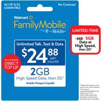 DX Offers Mall Family Mobile $24.88 Unlimited Monthly Plan & Mobile Hotspot Included (Email Delivery)