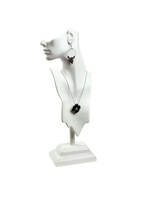Large Side Profile White Earring/Necklace Display