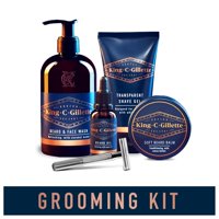 King C. Gillette Complete Men's Beard Care Kit with Double Edge Safety Razor