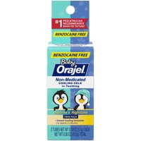 Orajel Non-Medicated Cooling Gels for Teething (Benzocaine Free!)- 2 Tubes Featuring Daytime and Nighttime Relief- 0.36oz Total