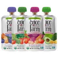 Once Upon a Farm Assorted Organic Fruit & Veggie Blends, 24 count