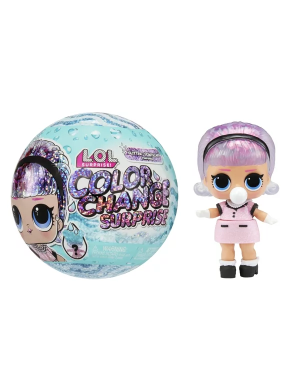 LOL Surprise Glitter Color Change Dolls with 7 Surprises Including a Collectible Doll, Sparkly Fashions, and Accessories. Great Gift for Kids Ages 4+