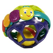 Bright Starts Flexi Ball Easy-Grasp Rattle Toy, Ages Newborn +