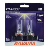 Sylvania H11 XtraVision Halogen Headlight Bulb, Pack of 2.