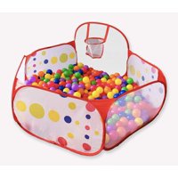 Foxplay Foldable Basketball Ball Pit for Toddlers