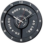 Body-Solid Tools Strength Training Time Clock (STT45), Weight-themed clock will be a highlight of any home or professional workout area By BodySolid