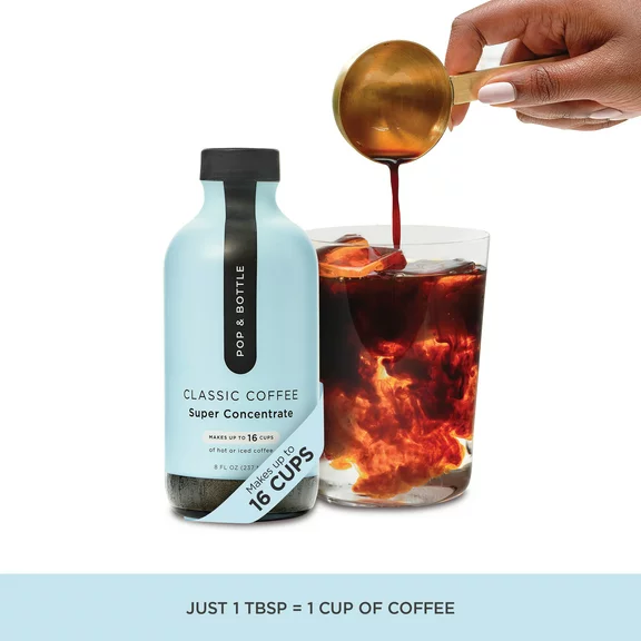Pop & Bottle Super Concentrated Classic Cold Brew, Shelf-Stable/ Ambient, 8 fl oz