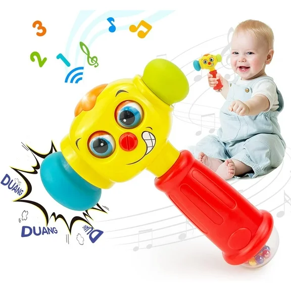 Baby Toys for 1 Year Old Boy Gifts - Hammer Baby Toys 12-18 Months, Musical 1 Year Old Toys with Light Flashing, Baby Boy Toys for 1   Year Old Boy Toddlers Toys Age 1-2 Christmas Birthday Gifts