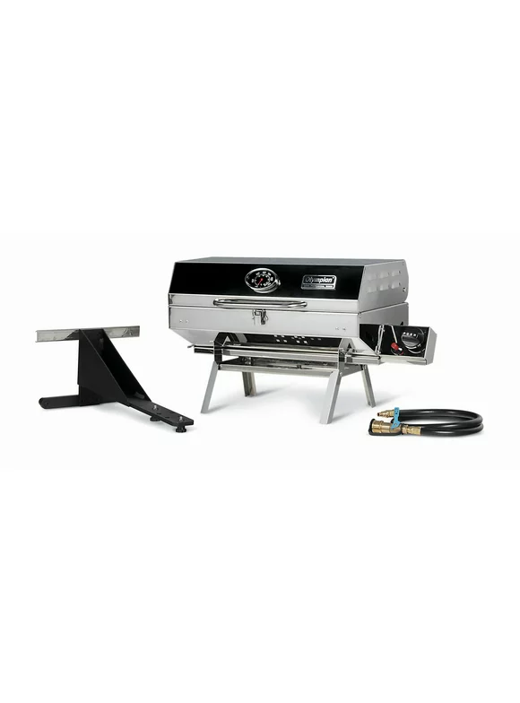 Camco 57305 Olympian 5500 Stainless Steel Portable Gas Grill for RV and Outdoor Use