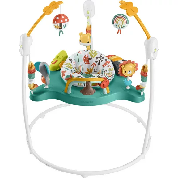 Fisher-Price Baby Bouncer Whimsical Forest Jumperoo Activity Center with Music and Lights