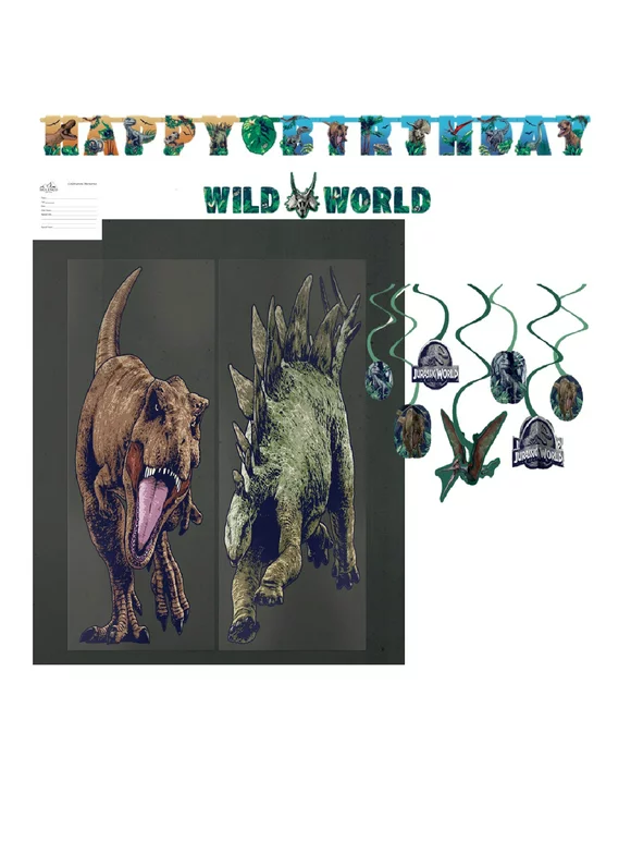 Jurassic World Dominion Dinosaur Birthday Party Decorations by Amscan