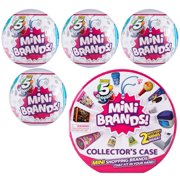 5 Surprise Series 1 Mini Brands! Combo Set [4 Mystery Packs & Collector Case!]