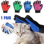 Silicone Touch Pet Grooming Glove Brush Dog Cat Fur Hair Removal Bathing Brushes Mitt Massage Deshedding