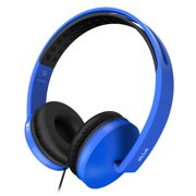 Over Ear Headphones with Mic,Foldable Headphones Jelly Comb Headsets Headphones with Microphone Volume Control Headphones for Cell Phone, Tablet, PC, Laptop (Blue)