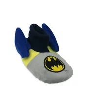Boys Batman Knit Cuff Slipper With 3D Wings In Shoe Gift Box (Toddler Boys)