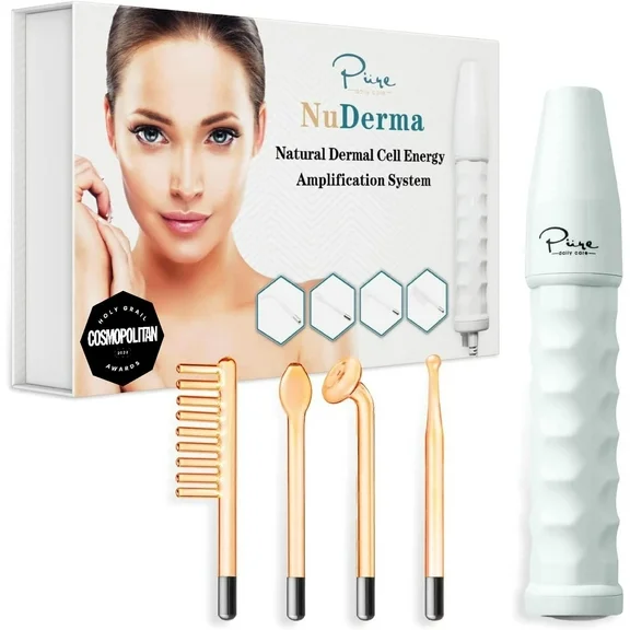 Pure Daily Care - NuDerma Skin Therapy Facial Wand, Face & Hair Care, Acne, Wrinkles