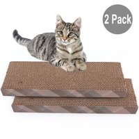Primepets 2 Pack Cat Scratcher Cardboard with Catnip