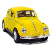 5" Kinsmart 1967 Volkswagen Classical Beetle Diecast Toy Car 1:32 Yellow