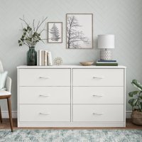 Mainstays Classic 6 Drawer Dresser, Multiple Colors