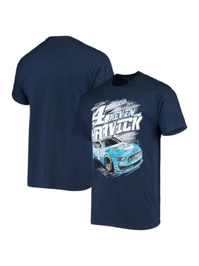 Men's Checkered Flag Royal Kevin Harvick Busch Light Low Groove T-Shirt