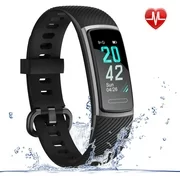 Fitness Tracker, IP68 Water Resistant Color Screen Activity Tracker Smart Watch with Heart Rate Monitor Step Counting Sleep Tracking Calorie Counter Pedometer Wrist Band for Kids, Fitbit for Kids