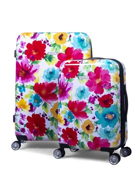 The Pioneer Woman Hardside Luggage 2 Piece Set, Carry-On and Checked Luggage