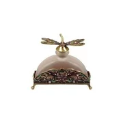 Dragon Fly Perfume Bottle Torquoise and Gems Lavender