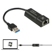 USB 3.0 to RJ45 Gigabit Ethernet LAN Network Adapter Card 10/100/1000 Mbps USB Network Internet  Adapter, Black