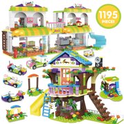 Tree House Building Kit Supermarket Creative Building Toy Set for Kids, Best Learning and Role Play Gift for Girls and Boys 6-12 (1195 Pieces)