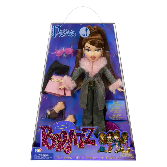 Bratz Original Fashion Doll Dana Series 3 with 2 Outfits and Poster, Collectors Ages 6 7 8 9 10 
