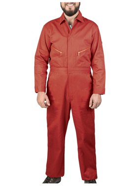 Men's Twill Non Insulated Coveralls Safety Red 42 Short