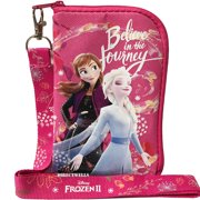 Disney Frozen Pink Lanyard with Detachable Cellphone Case Or Coin Purse