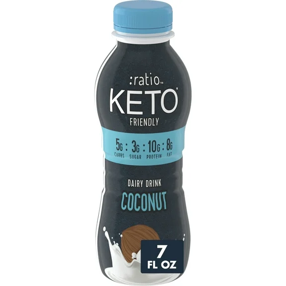 Ratio Dairy Drink, Coconut, 10g Protein, Keto Friendly, 7 FL OZ