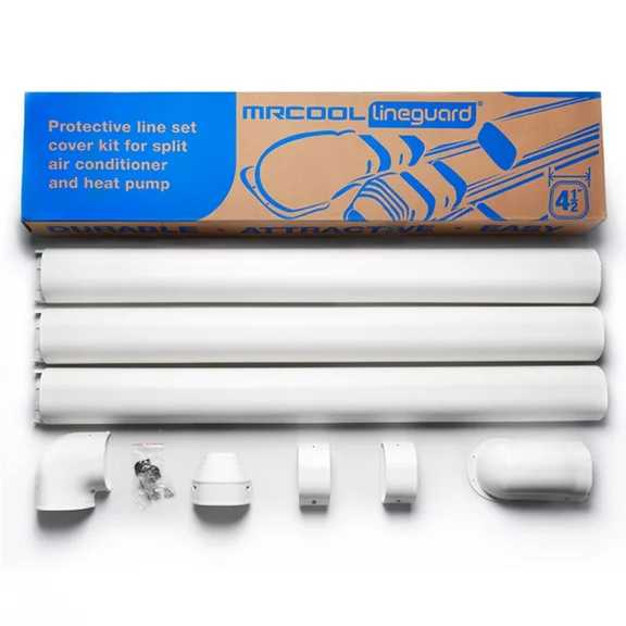 LineGuard 4.5 in. 16-Piece Complete Line Set Cover Kit for Ductless Mini-Split or Central System